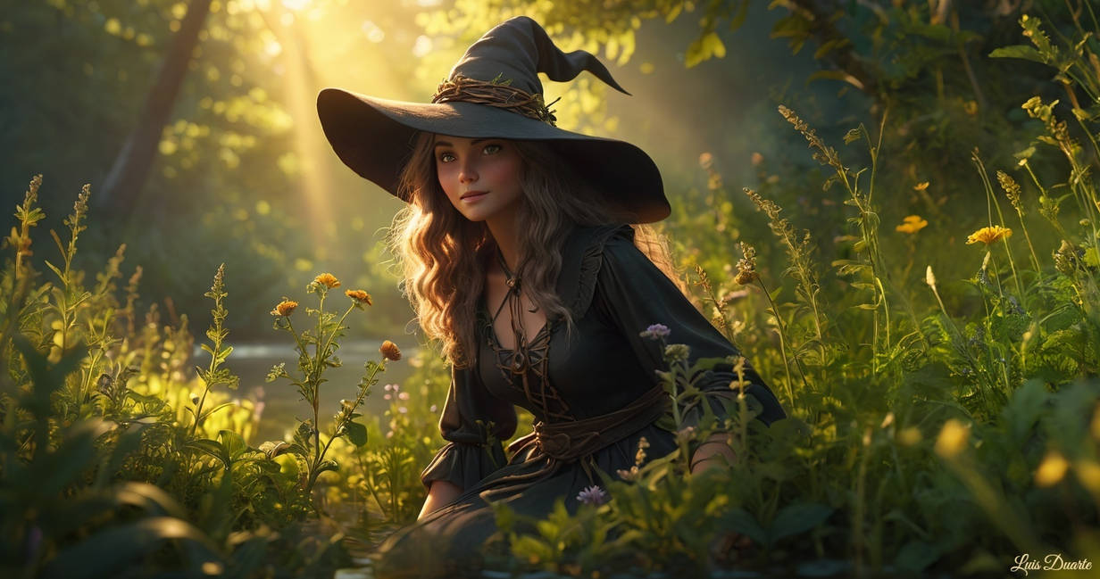 9. The Gentle Creek Witch On A Summer Herb Hunt