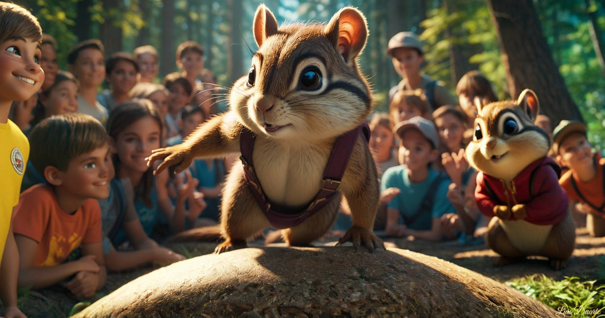 14. Chipmunk Acrobat