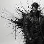 1. Monochrome textured dynamic expressive