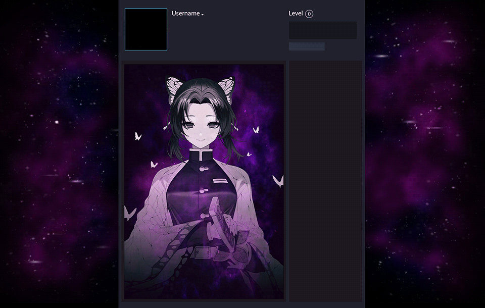 Shinobu Rant Layout Design Featured Artwork Design - Space Shinobu Kocho by Qenoxis on DeviantArt