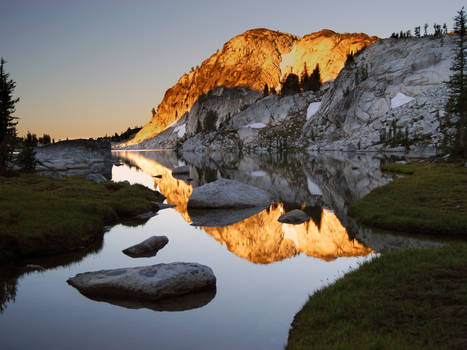 Sunset Over The Mountains