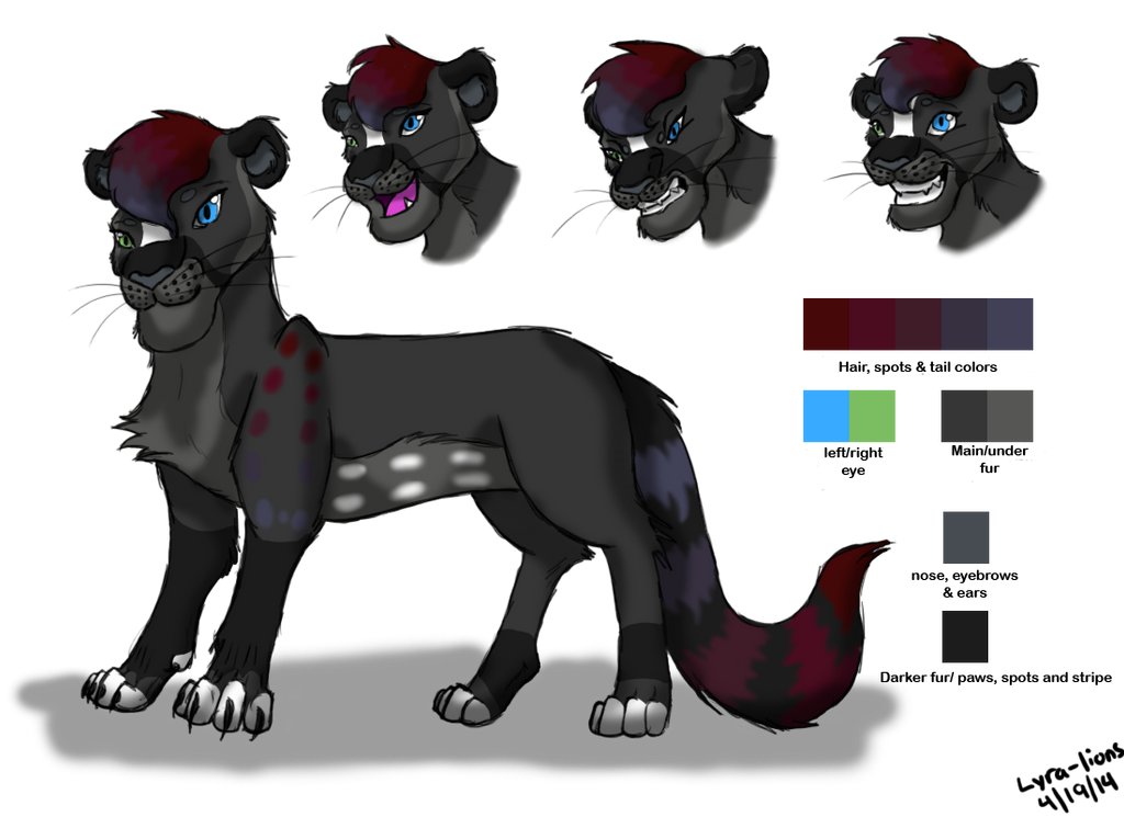 Jioni Ref Sheet by TheRealBlackLion