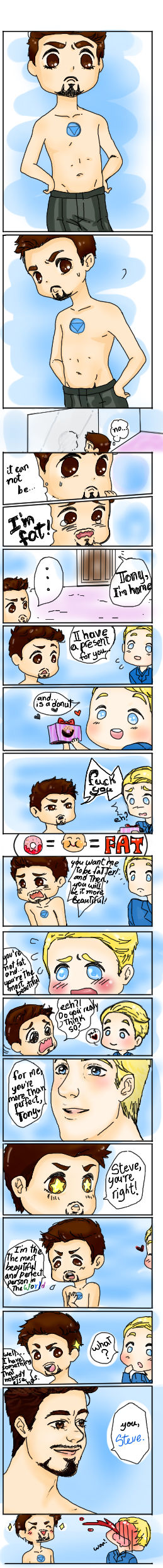 stony 'I'm fat!'