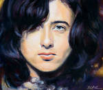 Jimmy Page, color study by Cynthia-Blair