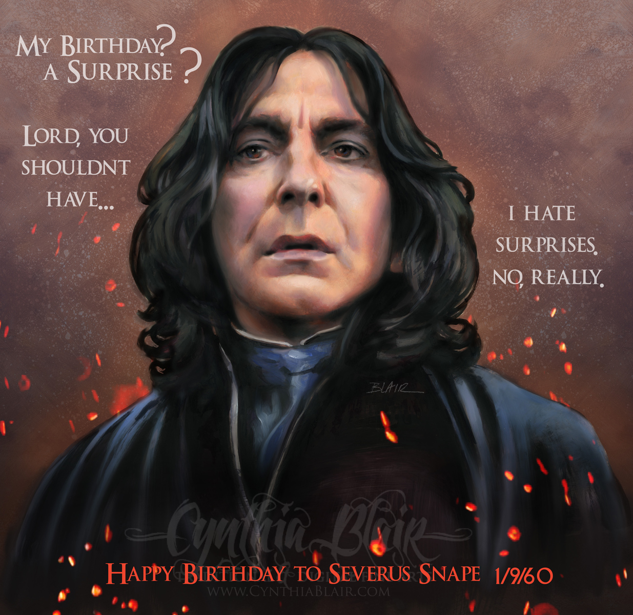 Happy Birthday Snape by Cynthia-Blair