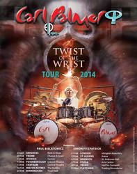 Carl Palmer 2014 UK World Tour poster