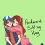 Awkward Sibling Hug