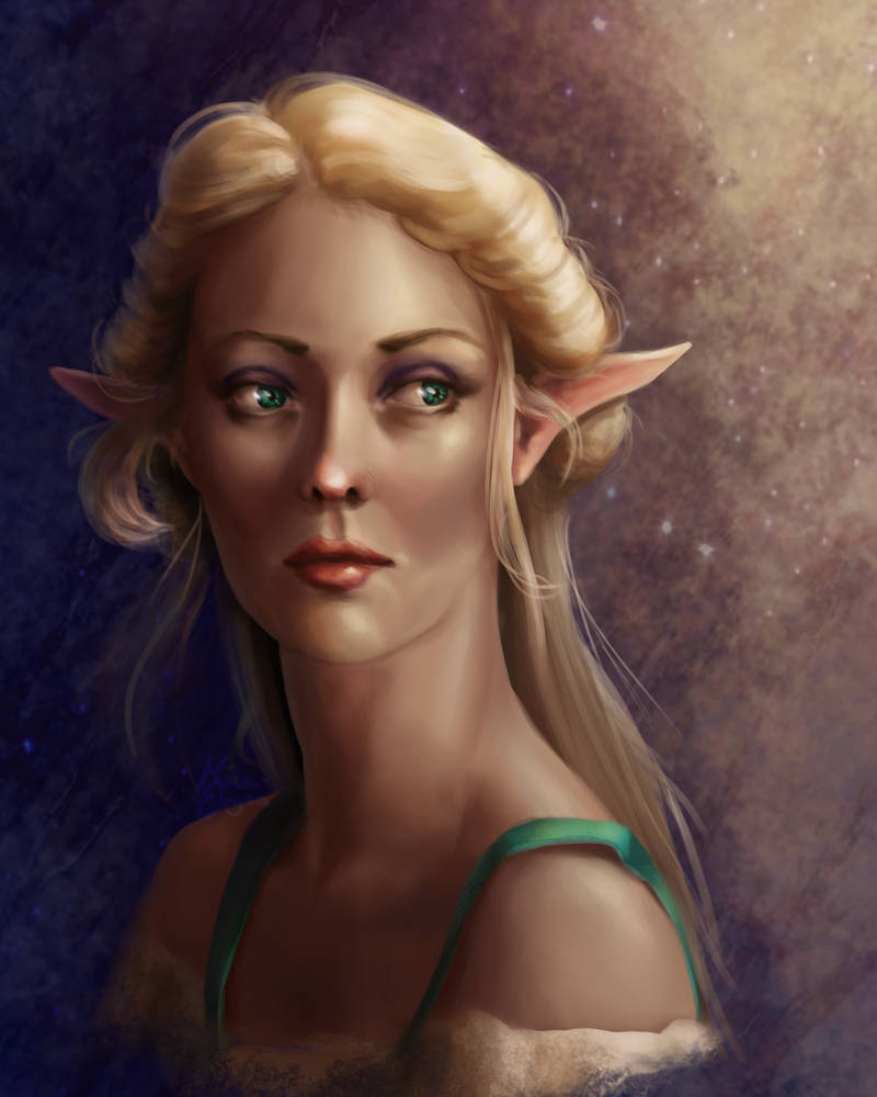 Elven Portraits: The Star Guardian by KiraElusia on DeviantArt