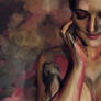 Bodypainting - gold, silver, pink