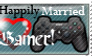 Happily Married Gamer Stamp