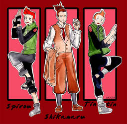 Naruto, Tintin and Spirou