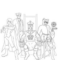 King Vale and his court WIP pt 2