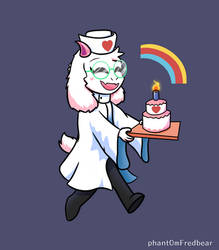 Nurse Ralsei (Deltarune - chapter 2 redraw)