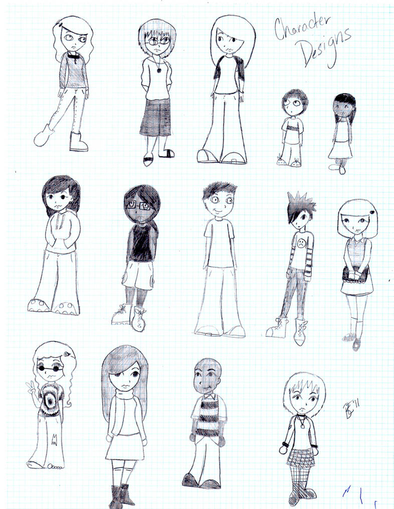 Simple Character Design References Character Design Reference? by broadwaywakko85 on DeviantArt