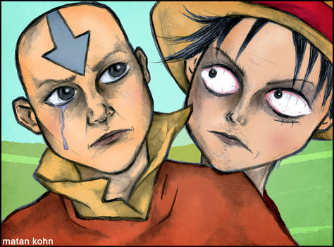 Luffy and Aang