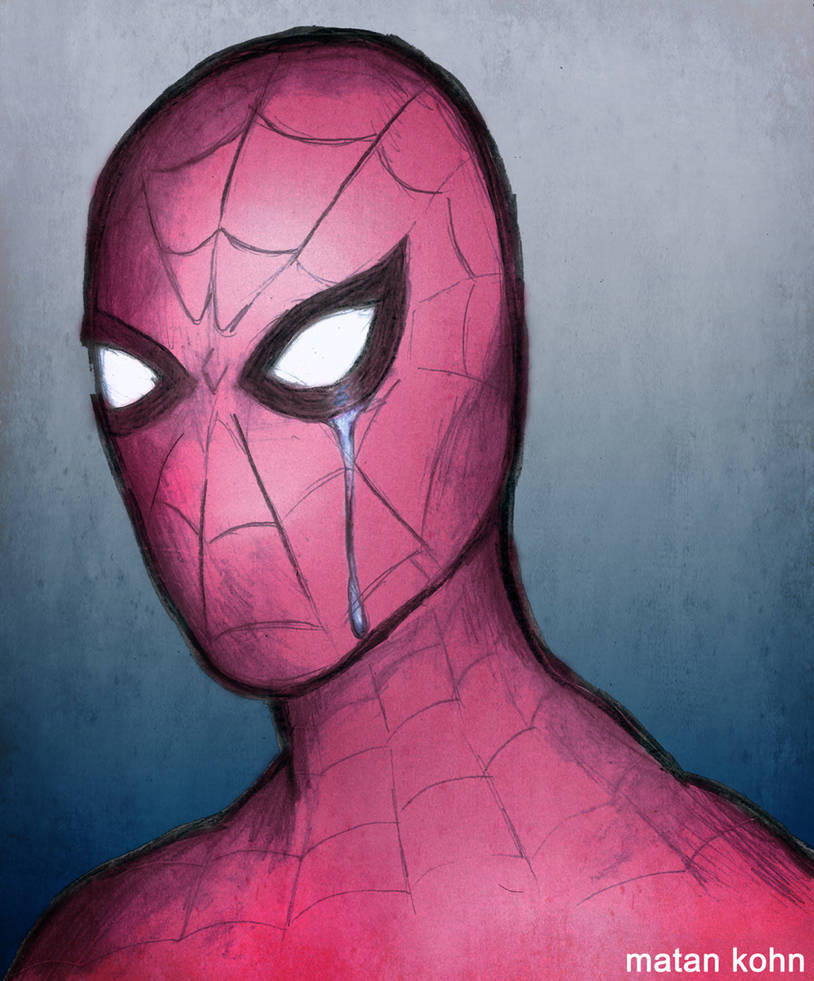 Crying Spooderman Spiderman cries by matan30 on DeviantArt