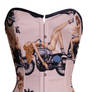 Pin up vintage bike corset