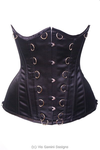 fetish gothic black corset