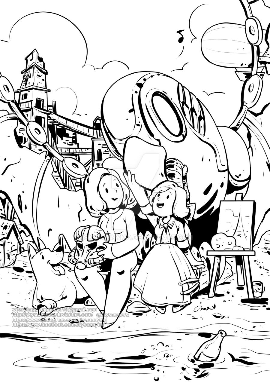 Fallout BioShock ink by SkySunnymQ on DeviantArt