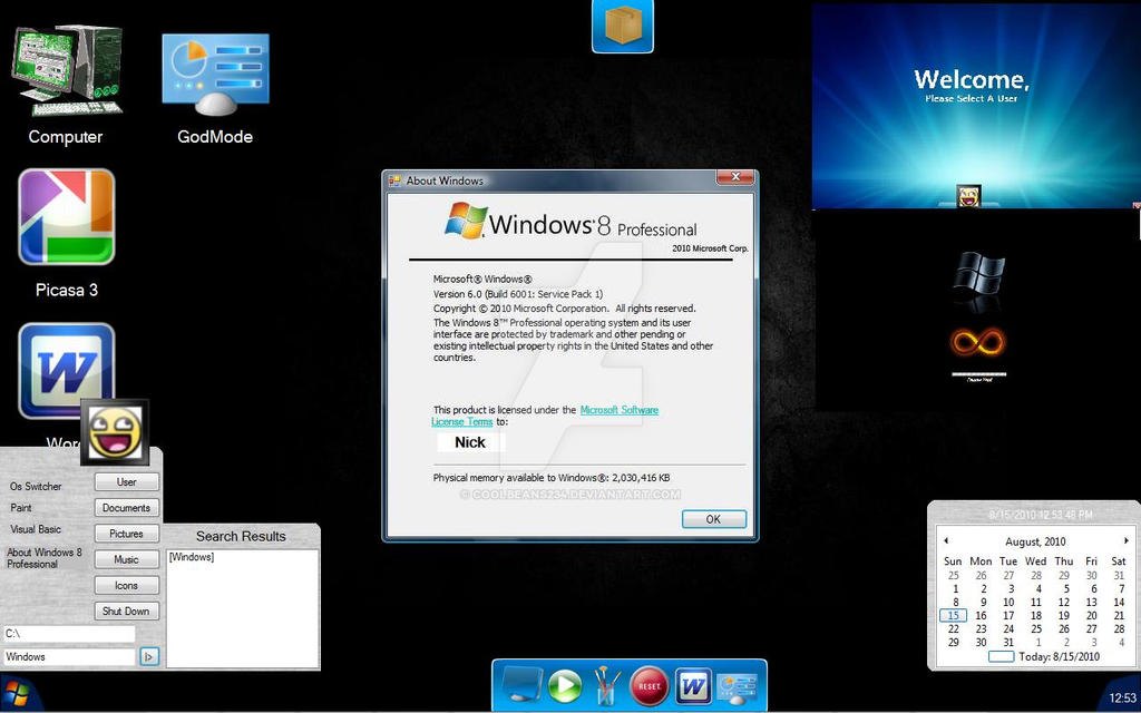 Windows 8 Made in Vb.net Only by coolbeans234 on DeviantArt