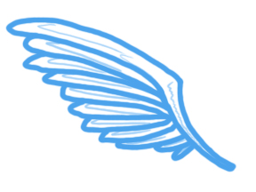 Left Angel Wing Design