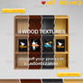 4 Wooden Textured Bookshelf