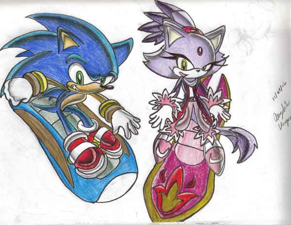 Sonic and blaze ridin' by SonicxBlaze-Fanclub on DeviantArt