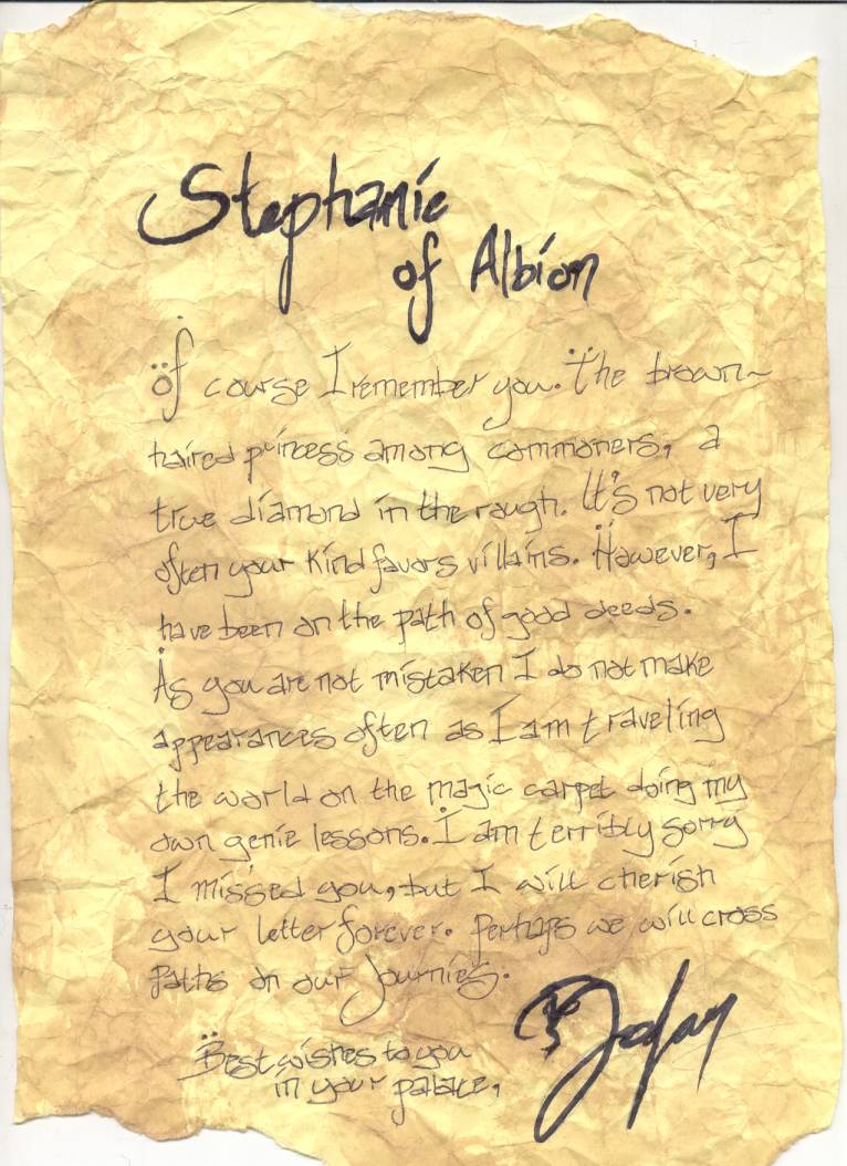 Jafar's Letter