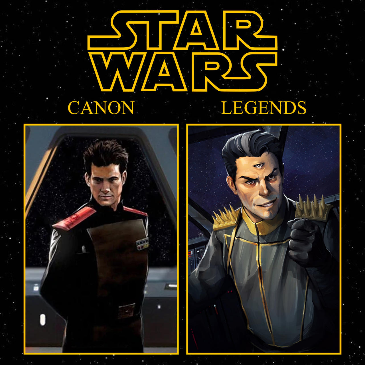 SW Canon vs EU: Gallius Rax vs Trioculus by MaximusSupremo on DeviantArt