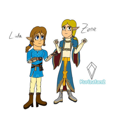 BotW] Link & Zelda by @gonzarez1938 : r/zelda