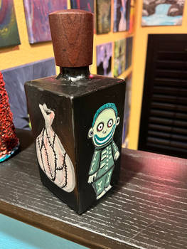 Lock shock and barrel bottle painting 