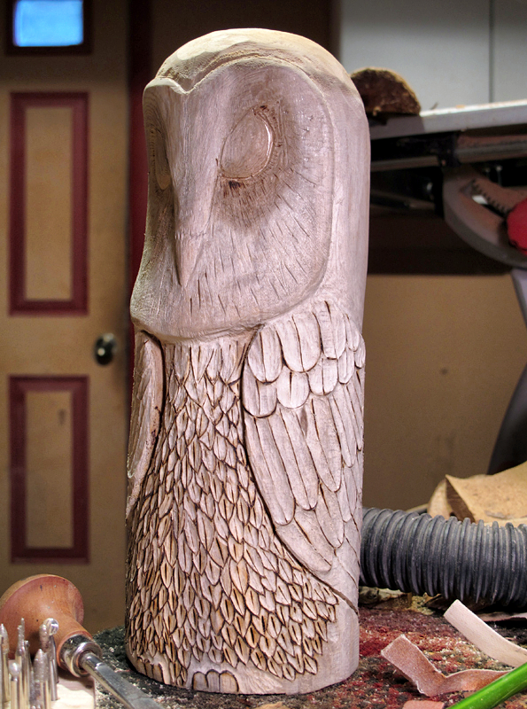 Owl Rough Out Carving