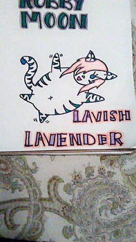 Lavish Lavender Fan rt by my sis Emily