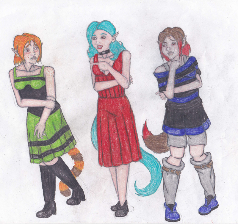 Chelsea and Rikka picking Abby  a clubbing dress