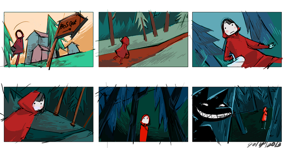 Little Red Riding Hood Storyboard By Yuriko Goly On Deviantart