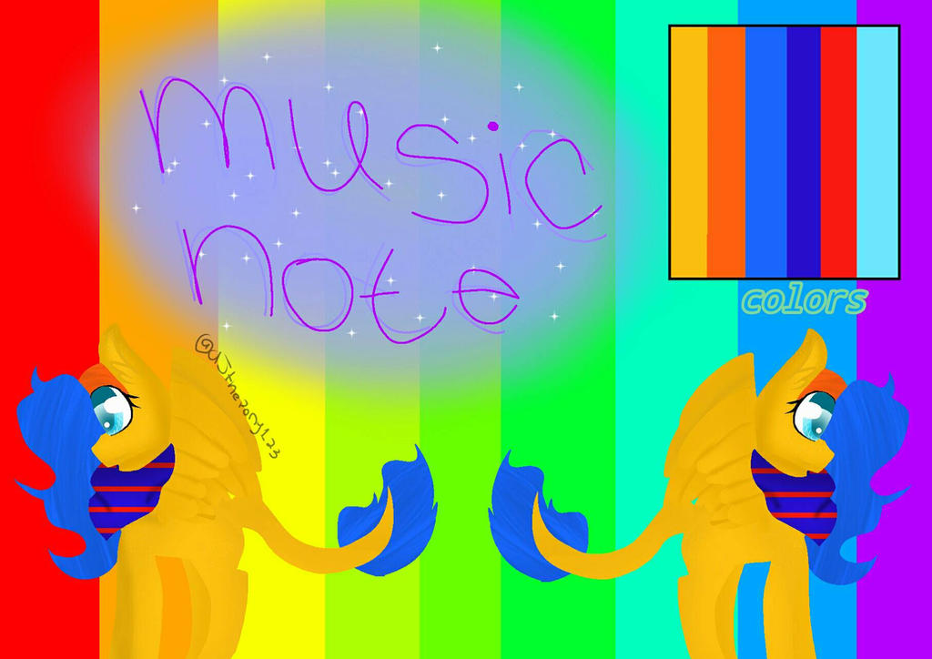 Music Note Ref Music Note (reference sheet) by TheArtistCalledAJ on DeviantArt