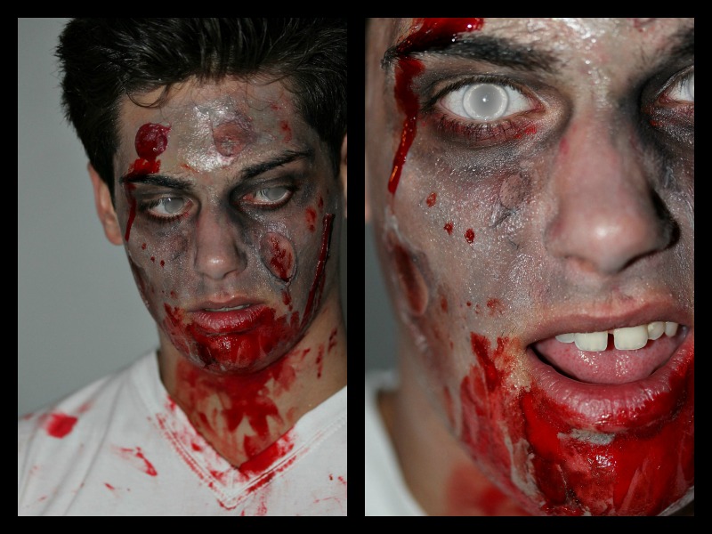 Halloween party Zombie make-up