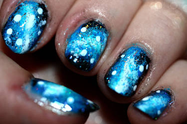 Galaxy Nail Art by FrancescaMcEvoy