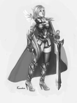 Elf warior by Koneko