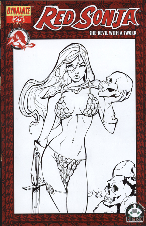 Red Sonja Blank cover Commission