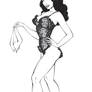 Bettie Page Lineart