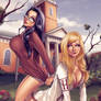 Zenescope Sela and Samantha in Harvard