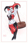 Harley Quinn with a big mallet
