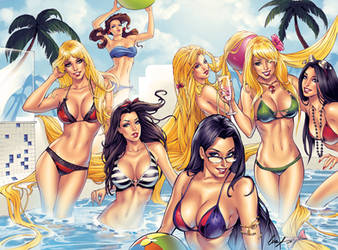 Zenescope San Diego 2014 pool party