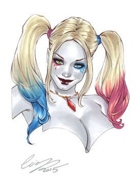 Harley Quinn Sketch card