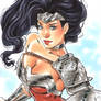 Wonder Woman sketch card 6x8