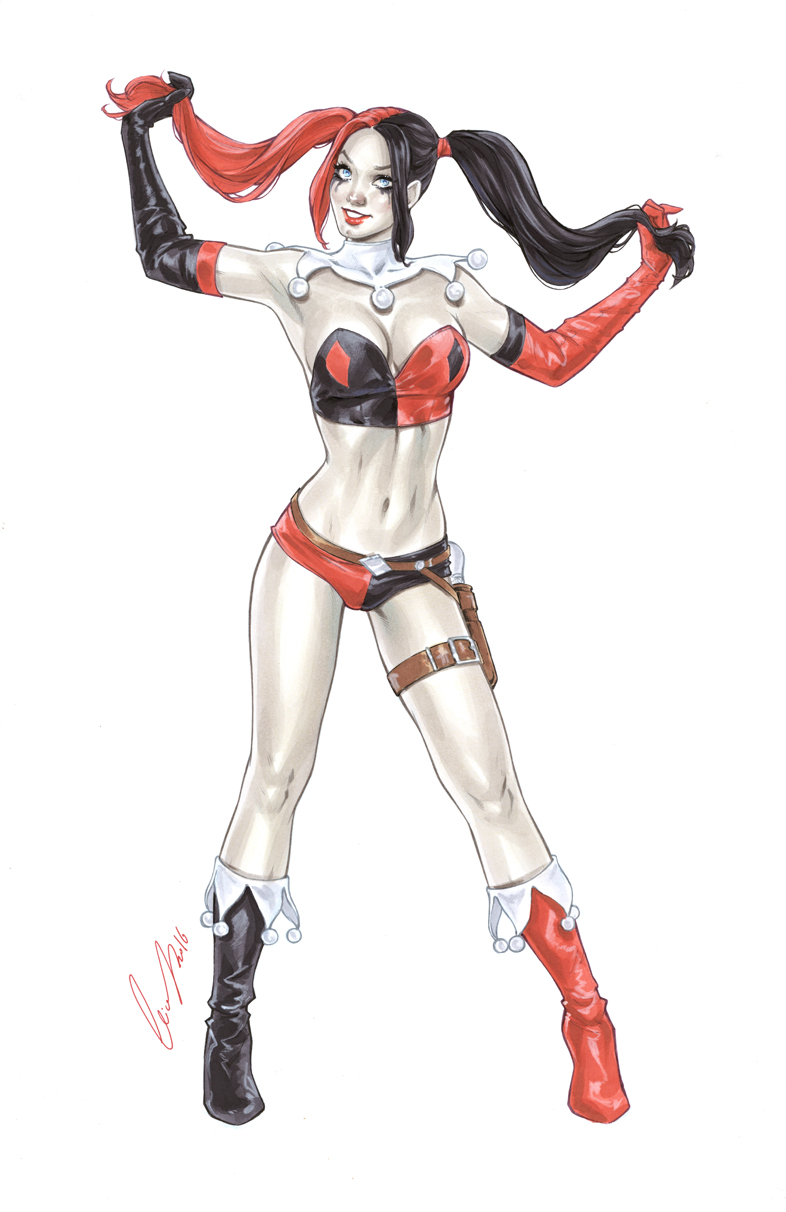 Harley Quinn Red Black