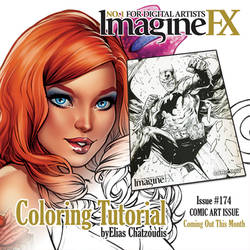 Tutorial in ImagineFX issue #174