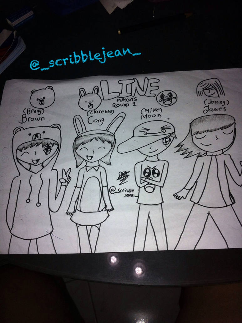 Line Mascots Round 1 by TheBrightCat08 on DeviantArt