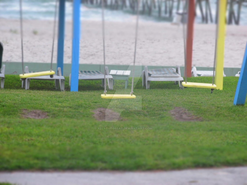 Swing Set at the Beach